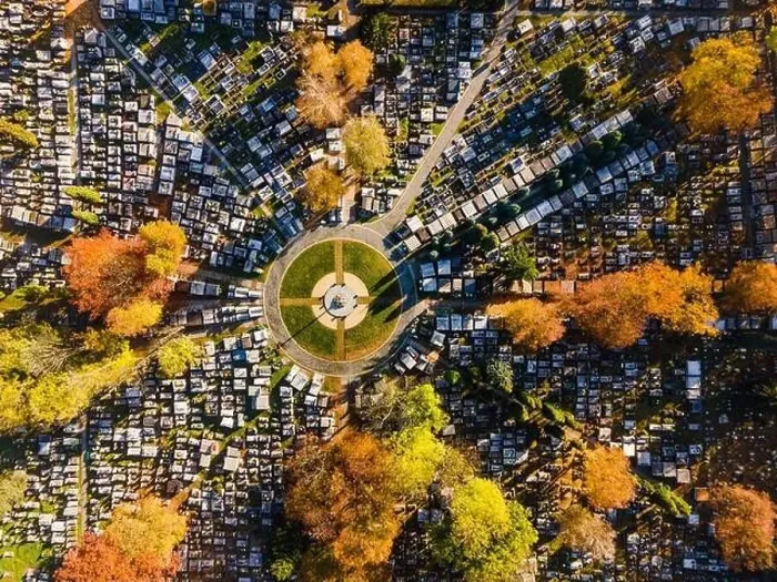 Framed Print : Abstract Geometric Pattern in City Graveyard Cemetery. Aerial Top Down Drone View Framed Print : Abstract Geometric Pattern in City Graveyard Cemetery. Aerial Top Down Drone View