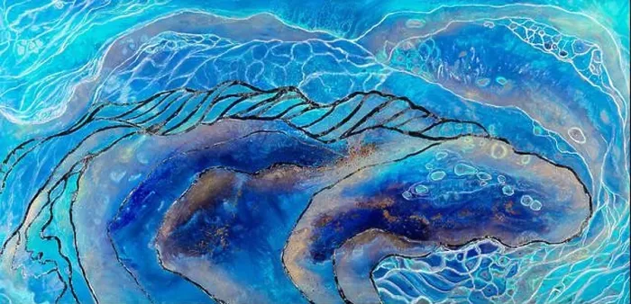 Framed Print : Abstract painting background in blue tone, creative design artwork. Natural luxury abstract fluid, liquid art painting. Mixed style illustration Framed Print : Abstract painting background in blue tone, creative design artwork. Natural luxury abstract fluid, liquid art painting. Mixed style illustration