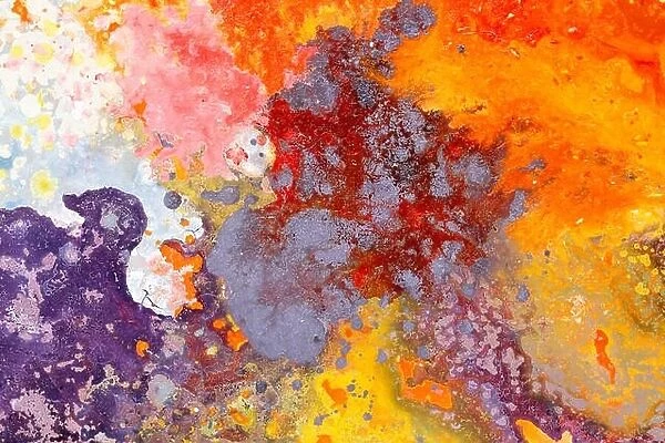 Abstract painting color texture. Bright artistic background, close up