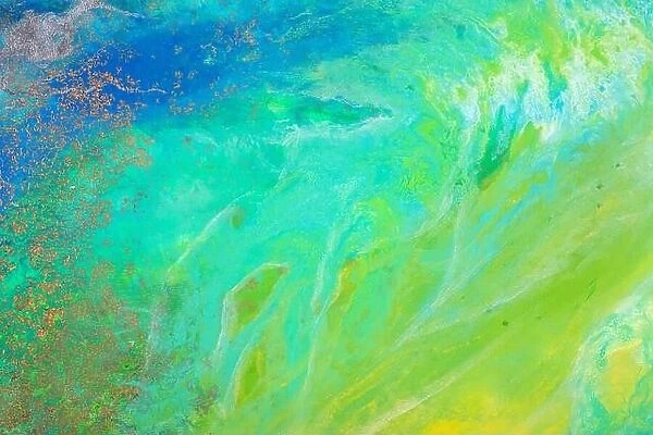 Abstract painting picture with an attractive surface. Modern tender multicolor artwork painted by alcohol ink. Mixed style illustration. Bright