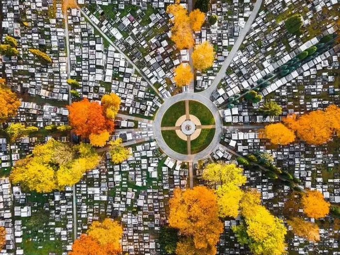 Framed Print : Abstract Pattern in Cemetery in Tarnow, Poland. Autumn Foliage and Grave Yards. Top Down Drone View Framed Print : Abstract Pattern in Cemetery in Tarnow, Poland. Autumn Foliage and Grave Yards. Top Down Drone View