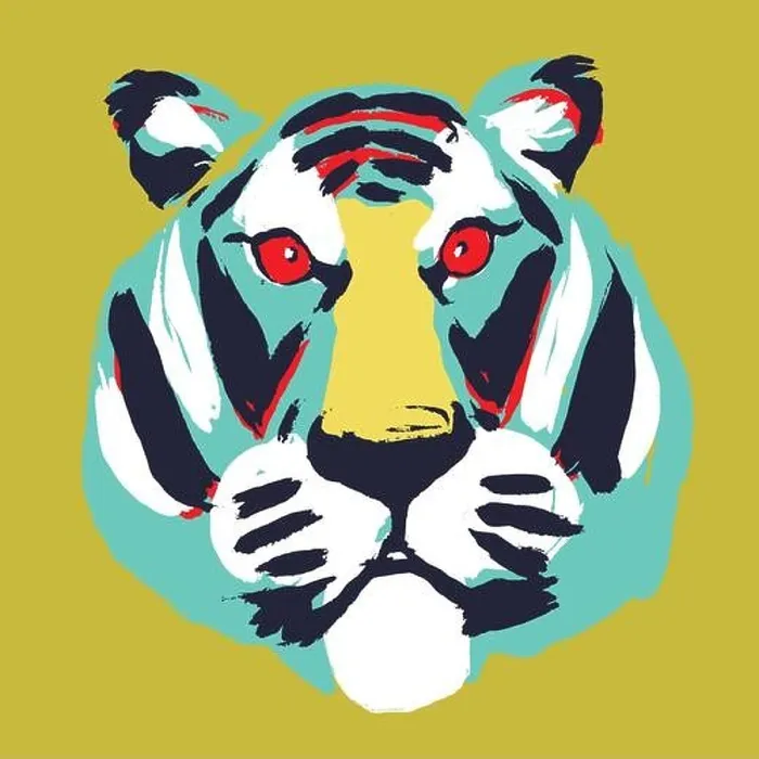 Framed Print : Abstract trendy drawing of a tiger. Colored head of a tiger. Isolated. Tiger - a symbol of 2022. Tyger the cat - tshirt print Framed Print : Abstract trendy drawing of a tiger. Colored head of a tiger. Isolated. Tiger - a symbol of 2022. Tyger the cat - tshirt print