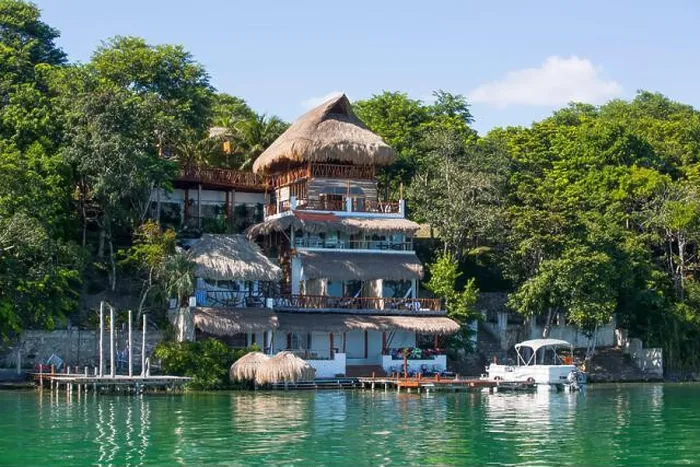 Framed Print : Accommodations on the Bacalar Lagoon, Mexico; Bacalar, Quintana Roo State, Mexico Framed Print : Accommodations on the Bacalar Lagoon, Mexico; Bacalar, Quintana Roo State, Mexico
