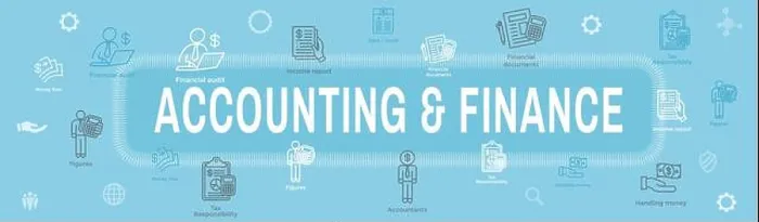 Framed Print : Accountant  /  Accounting Icon Set and Web Header Banner