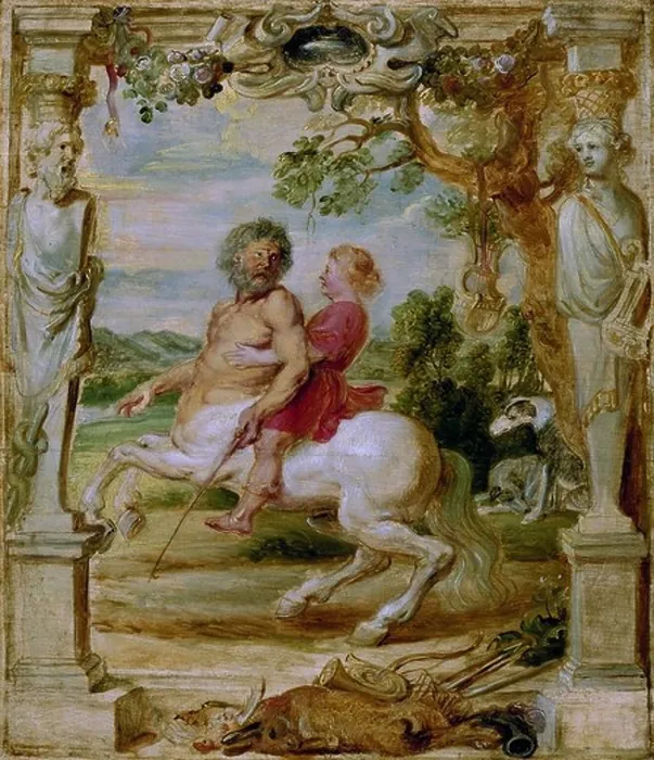 Framed Print : Achilles educated by the centaur Chiron, 1630-1635. Artist: Rubens, Pieter Paul (1577-1640) Framed Print : Achilles educated by the centaur Chiron, 1630-1635. Artist: Rubens, Pieter Paul (1577-1640)