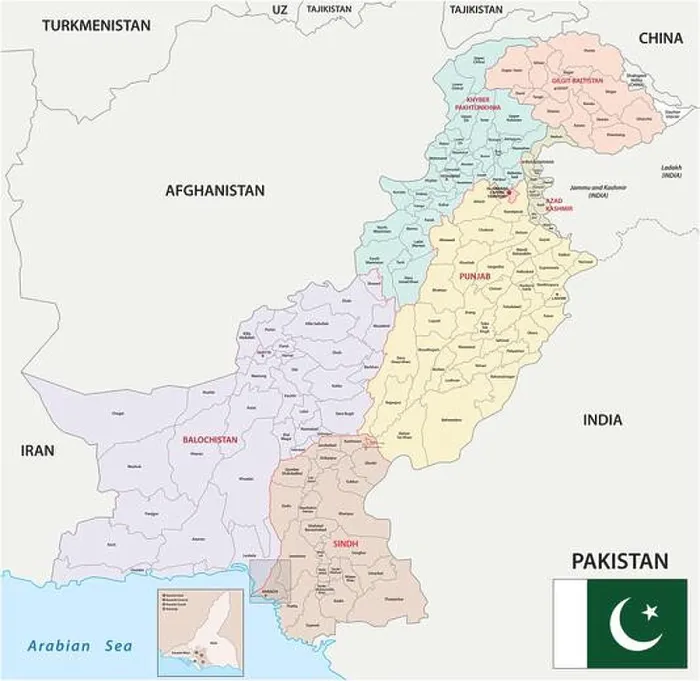 Framed Print : administrative vector map of Islamic Republic of Pakistan with flag Framed Print : administrative vector map of Islamic Republic of Pakistan with flag