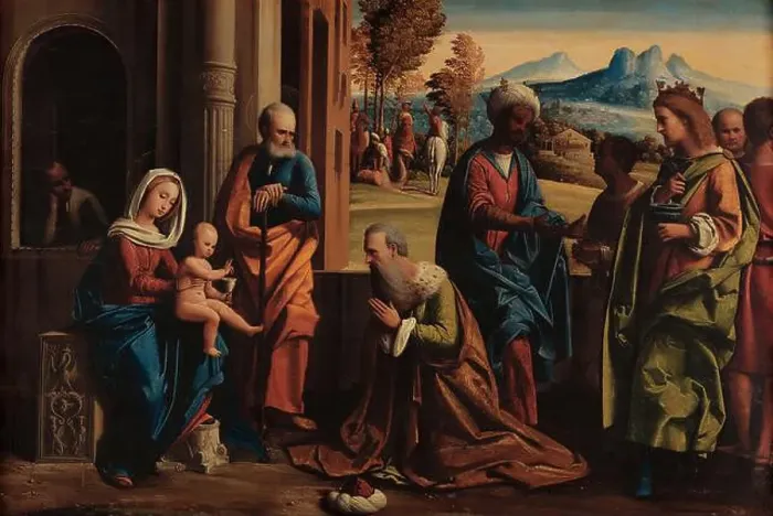 Framed Print : The Adoration of the Magi. Museum: Fondazione Magnani Rocca Framed Print : The Adoration of the Magi. Museum: Fondazione Magnani Rocca