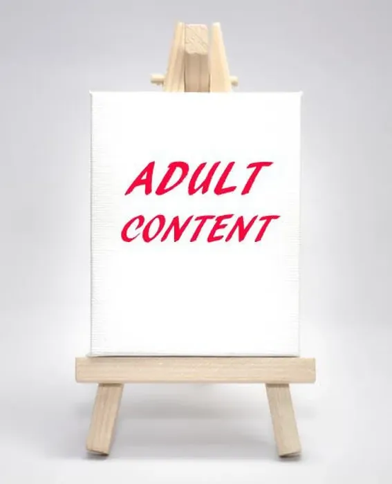 Framed Print : Adult content concept white canvas artist easel Framed Print : Adult content concept white canvas artist easel
