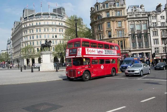 Framed Print : An AEC Routemaster bus operated by Stagecoach London on heritage route 15 passes the statue of King Charles I Framed Print : An AEC Routemaster bus operated by Stagecoach London on heritage route 15 passes the statue of King Charles I
