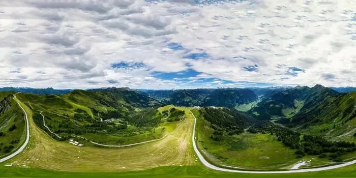 Framed Print : Aerial 360-degree panoramic drone view of beautiful Alps mountains, Austria, Grossarl. Summer time, high point of view Framed Print : Aerial 360-degree panoramic drone view of beautiful Alps mountains, Austria, Grossarl. Summer time, high point of view