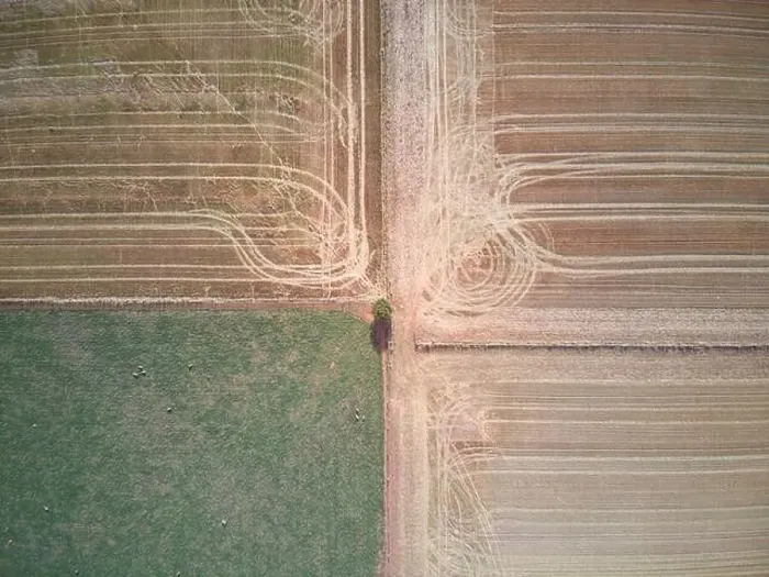 Framed Print : Aerial agriculture land, farming crops with patterns and tracks with a green and brown background, Victoria, Australia Framed Print : Aerial agriculture land, farming crops with patterns and tracks with a green and brown background, Victoria, Australia