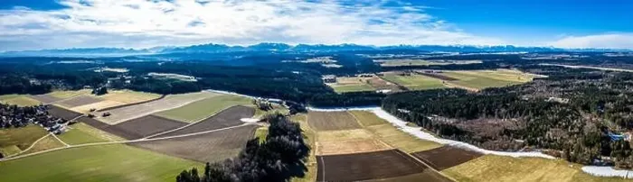 Framed Print : Aerial Alpenvorland landscape with Mountain Range Alps in the back. Bavaria, Aying Germany panorama Framed Print : Aerial Alpenvorland landscape with Mountain Range Alps in the back. Bavaria, Aying Germany panorama