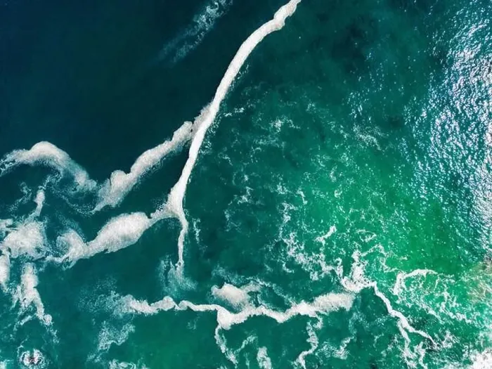 Framed Print : Aerial close up of the turquoise sea at the coast of the National Park Pan de Azúcar in the Atacama desert in Chile Framed Print : Aerial close up of the turquoise sea at the coast of the National Park Pan de Azúcar in the Atacama desert in Chile