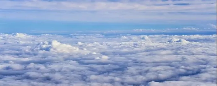 Framed Print : Aerial Cloudscape view over midwest states on flight over Colorado Framed Print : Aerial Cloudscape view over midwest states on flight over Colorado