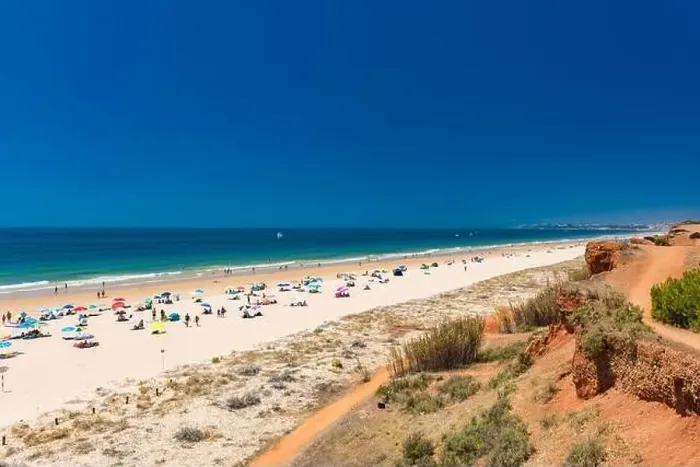 Framed Print : Aerial drone beach view of Vilamoura and Praia de Falesia, Algarve, Portugal Framed Print : Aerial drone beach view of Vilamoura and Praia de Falesia, Algarve, Portugal