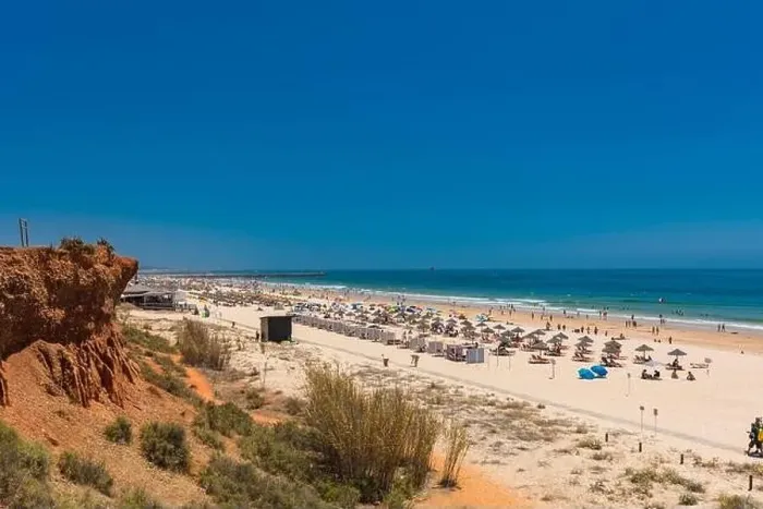 Framed Print : Aerial drone beach view of Vilamoura and Praia de Falesia, Algarve, Portugal Framed Print : Aerial drone beach view of Vilamoura and Praia de Falesia, Algarve, Portugal