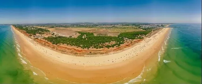 Framed Print : Aerial drone beach view of Vilamoura and Praia de Falesia, Algarve, Portugal Framed Print : Aerial drone beach view of Vilamoura and Praia de Falesia, Algarve, Portugal