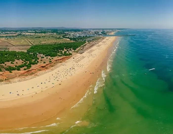 Framed Print : Aerial drone beach view of Vilamoura and Praia de Falesia, Algarve, Portugal Framed Print : Aerial drone beach view of Vilamoura and Praia de Falesia, Algarve, Portugal