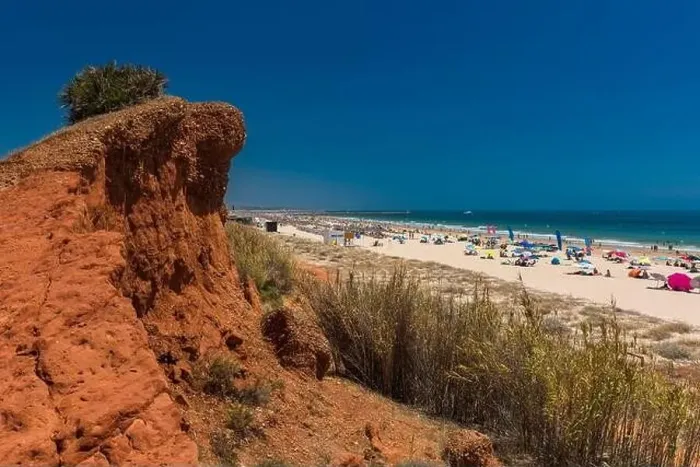 Framed Print : Aerial drone beach view of Vilamoura and Praia de Falesia, Algarve, Portugal Framed Print : Aerial drone beach view of Vilamoura and Praia de Falesia, Algarve, Portugal