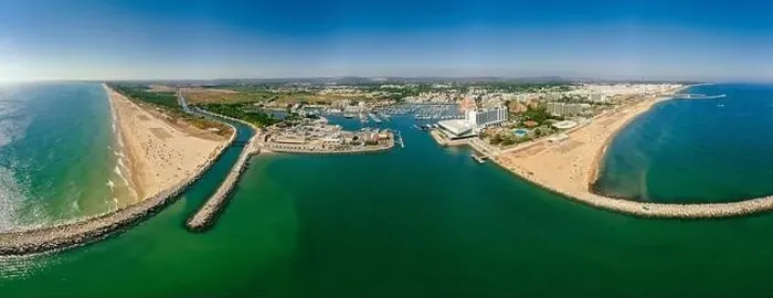 Framed Print : Aerial drone beach view of Vilamoura and Praia de Falesia, Algarve, Portugal Framed Print : Aerial drone beach view of Vilamoura and Praia de Falesia, Algarve, Portugal