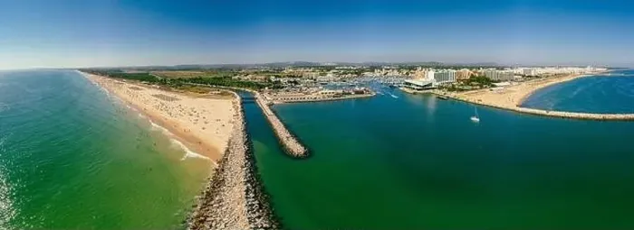 Framed Print : Aerial drone beach view of Vilamoura and Praia de Falesia, Algarve, Portugal Framed Print : Aerial drone beach view of Vilamoura and Praia de Falesia, Algarve, Portugal