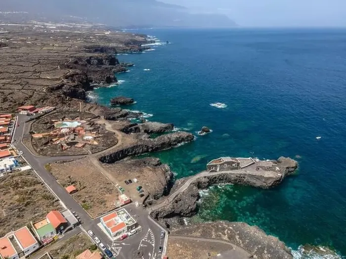 Framed Print : aerial drone flight over the beautiful canary island el hierro in spain in summer Framed Print : aerial drone flight over the beautiful canary island el hierro in spain in summer