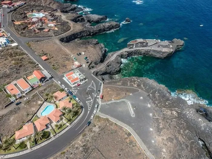 Framed Print : aerial drone flight over the beautiful canary island el hierro in spain in summer Framed Print : aerial drone flight over the beautiful canary island el hierro in spain in summer