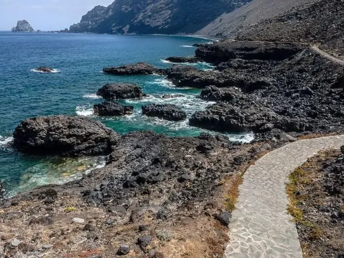 Framed Print : aerial drone flight over the beautiful canary island el hierro in spain in summer Framed Print : aerial drone flight over the beautiful canary island el hierro in spain in summer