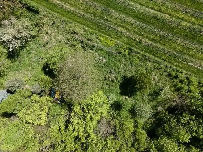 Framed Print : aerial drone flight photo of green hills, meadows and fresh forest in Lower Austria at the edge of Vienna Woods Framed Print : aerial drone flight photo of green hills, meadows and fresh forest in Lower Austria at the edge of Vienna Woods