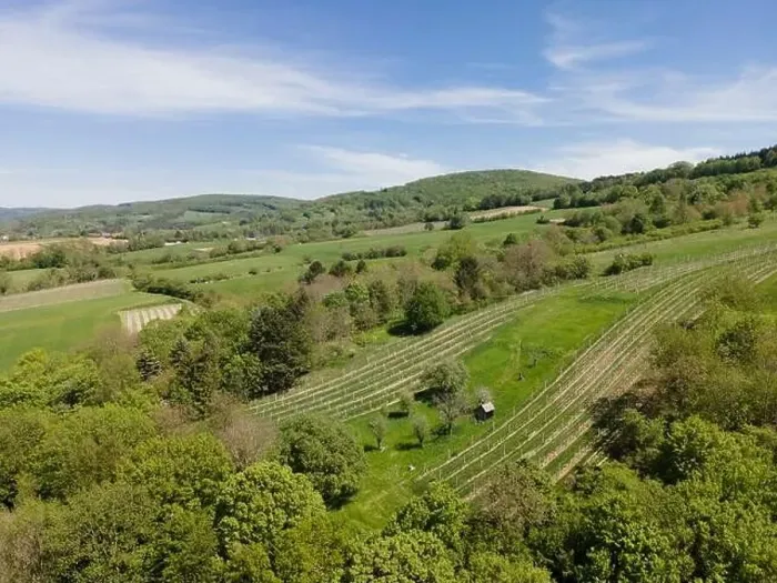 Framed Print : aerial drone flight photo of green hills, meadows and fresh forest in Lower Austria at the edge of Vienna Woods Framed Print : aerial drone flight photo of green hills, meadows and fresh forest in Lower Austria at the edge of Vienna Woods