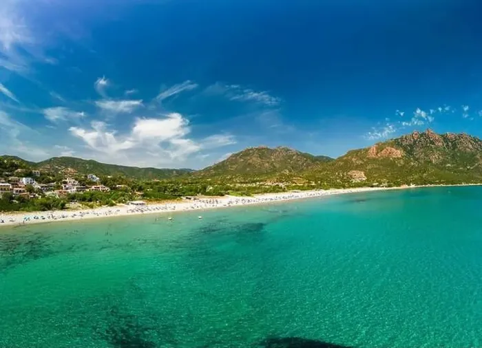 Framed Print : Aerial drone panorama of Foxi Manna beach in Tertenia. Sardinia, Italy Framed Print : Aerial drone panorama of Foxi Manna beach in Tertenia. Sardinia, Italy