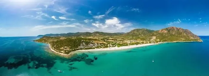 Framed Print : Aerial drone panorama of Foxi Manna beach in Tertenia. Sardinia, Italy Framed Print : Aerial drone panorama of Foxi Manna beach in Tertenia. Sardinia, Italy