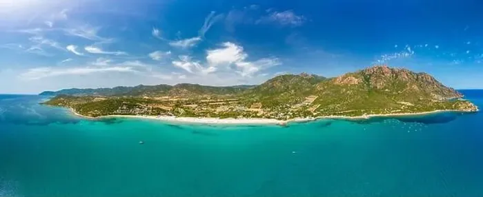 Framed Print : Aerial drone panorama of Foxi Manna beach in Tertenia. Sardinia, Italy Framed Print : Aerial drone panorama of Foxi Manna beach in Tertenia. Sardinia, Italy