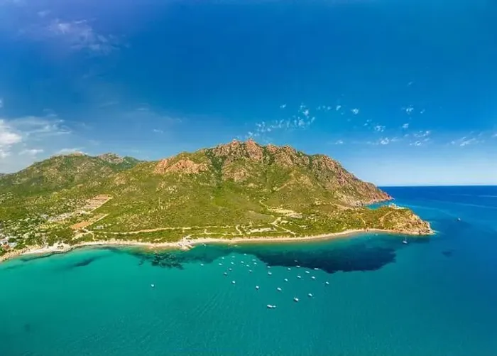 Framed Print : Aerial drone panorama of Foxi Manna beach in Tertenia. Sardinia, Italy Framed Print : Aerial drone panorama of Foxi Manna beach in Tertenia. Sardinia, Italy