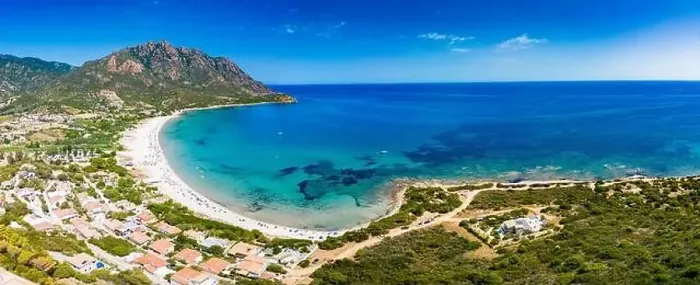 Framed Print : Aerial drone panorama of Foxi Manna beach in Tertenia. Sardinia, Italy Framed Print : Aerial drone panorama of Foxi Manna beach in Tertenia. Sardinia, Italy