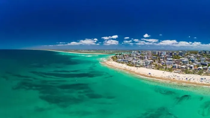 Framed Print : Aerial drone panoramic image of ocean waves on a busy Kings beach, Caloundra, Queensland, Australia Framed Print : Aerial drone panoramic image of ocean waves on a busy Kings beach, Caloundra, Queensland, Australia