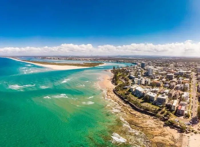 Framed Print : Aerial drone panoramic image of ocean waves on a busy Kings beach, Caloundra, Queensland, Australia Framed Print : Aerial drone panoramic image of ocean waves on a busy Kings beach, Caloundra, Queensland, Australia