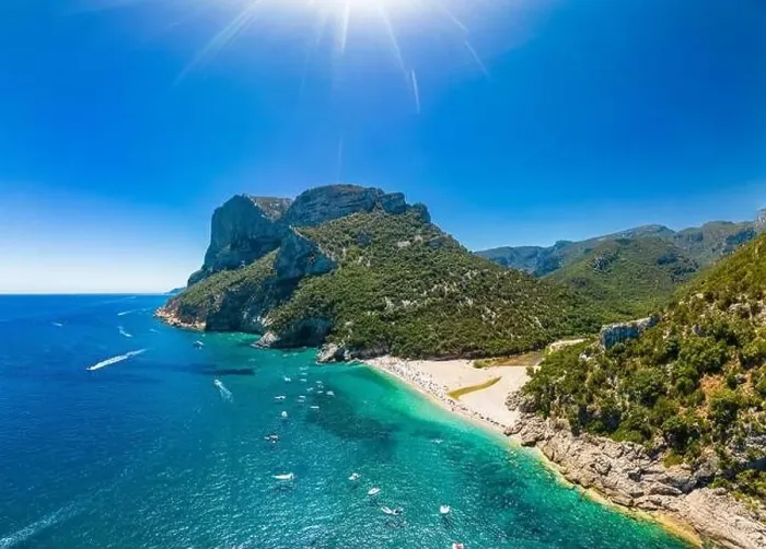Framed Print : Aerial drone panoramic view of Cala Sisine beach in the Golf of Orosei, Sardinia, Italy Framed Print : Aerial drone panoramic view of Cala Sisine beach in the Golf of Orosei, Sardinia, Italy