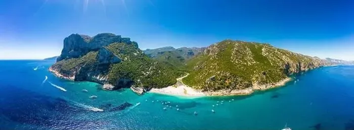 Framed Print : Aerial drone panoramic view of Cala Sisine beach in the Golf of Orosei, Sardinia, Italy Framed Print : Aerial drone panoramic view of Cala Sisine beach in the Golf of Orosei, Sardinia, Italy