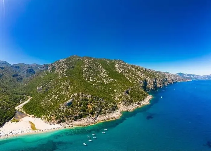 Framed Print : Aerial drone panoramic view of Cala Sisine beach in the Golf of Orosei, Sardinia, Italy Framed Print : Aerial drone panoramic view of Cala Sisine beach in the Golf of Orosei, Sardinia, Italy