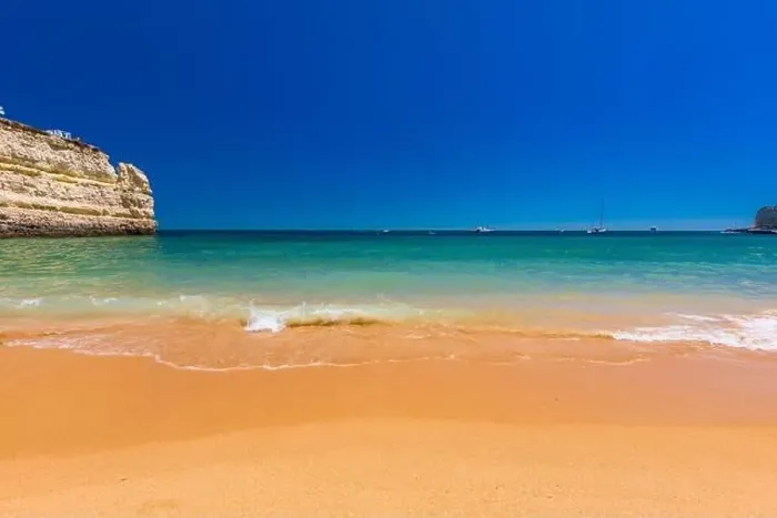 Framed Print : Aerial drone panoramic views of Praia Nova and Praia de Nossa beach, Algarve, Portugal Framed Print : Aerial drone panoramic views of Praia Nova and Praia de Nossa beach, Algarve, Portugal