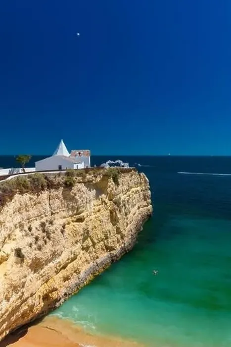 Framed Print : Aerial drone panoramic views of Praia Nova and Praia de Nossa beach, Algarve, Portugal Framed Print : Aerial drone panoramic views of Praia Nova and Praia de Nossa beach, Algarve, Portugal