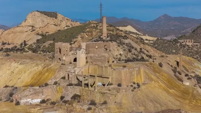 Framed Print : Aerial drone photo of the abandoned mines in the town of Mazarron, south Spain Framed Print : Aerial drone photo of the abandoned mines in the town of Mazarron, south Spain