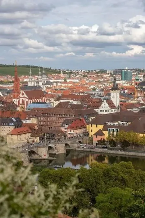 Framed Print : Aerial drone photo of the Bavarian city named Würzburg Framed Print : Aerial drone photo of the Bavarian city named Würzburg