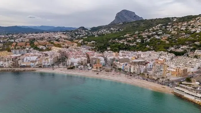 Framed Print : Aerial drone photo of the bay and coastal town of Xabia / Javea in the Costa Blanca, Spain Framed Print : Aerial drone photo of the bay and coastal town of Xabia / Javea in the Costa Blanca, Spain