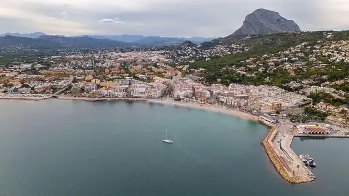 Framed Print : Aerial drone photo of the bay and coastal town of Xabia / Javea in the Costa Blanca, Spain Framed Print : Aerial drone photo of the bay and coastal town of Xabia / Javea in the Costa Blanca, Spain
