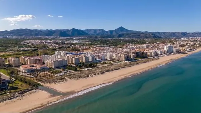 Framed Print : Aerial drone photo of the coastal town named Daimus in the Costa Blanca, Spain Framed Print : Aerial drone photo of the coastal town named Daimus in the Costa Blanca, Spain