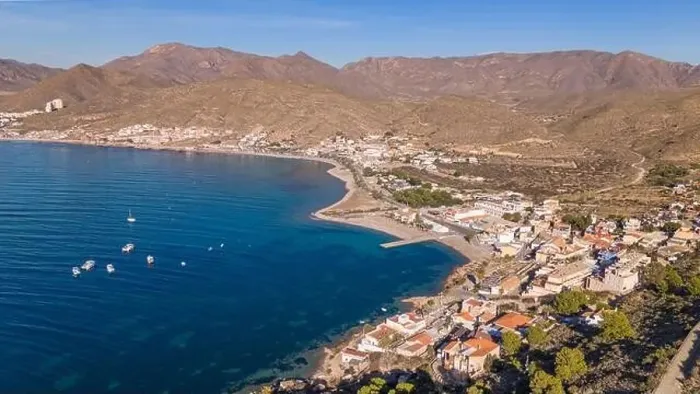 Framed Print : Aerial drone photo of the coastal town named La Azohia in the Costa Calida, Spain Framed Print : Aerial drone photo of the coastal town named La Azohia in the Costa Calida, Spain