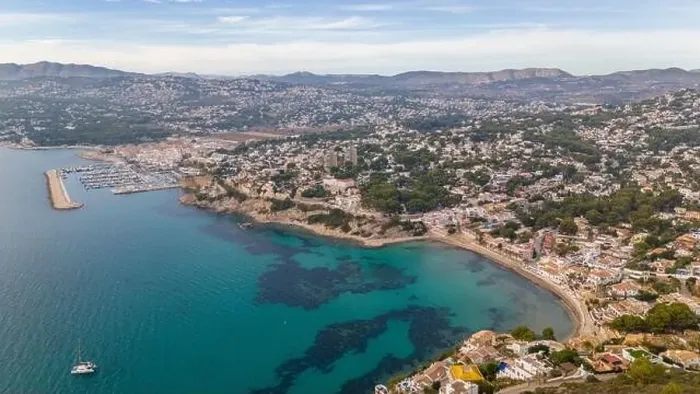 Framed Print : Aerial drone photo of the coastal town named Moraira. Moraira is located at the Costa Blanca in Spain Framed Print : Aerial drone photo of the coastal town named Moraira. Moraira is located at the Costa Blanca in Spain