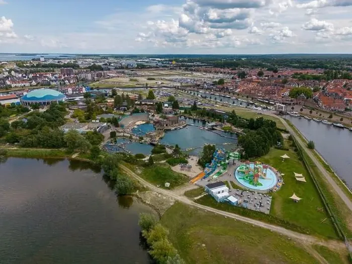 Framed Print : Aerial drone photo of the dolfinarium in Harderwijk, the Netherlands Framed Print : Aerial drone photo of the dolfinarium in Harderwijk, the Netherlands